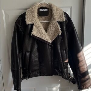 Grey Bandit Women's Brown Shearling Jacket
